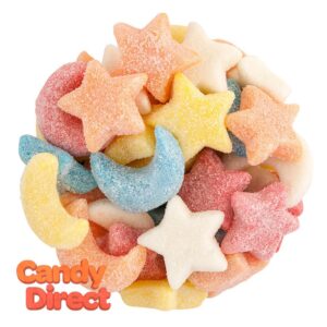 Clever Candy Gummy Glitter Sour Stars Moons  6.6Lb Bulk Bag